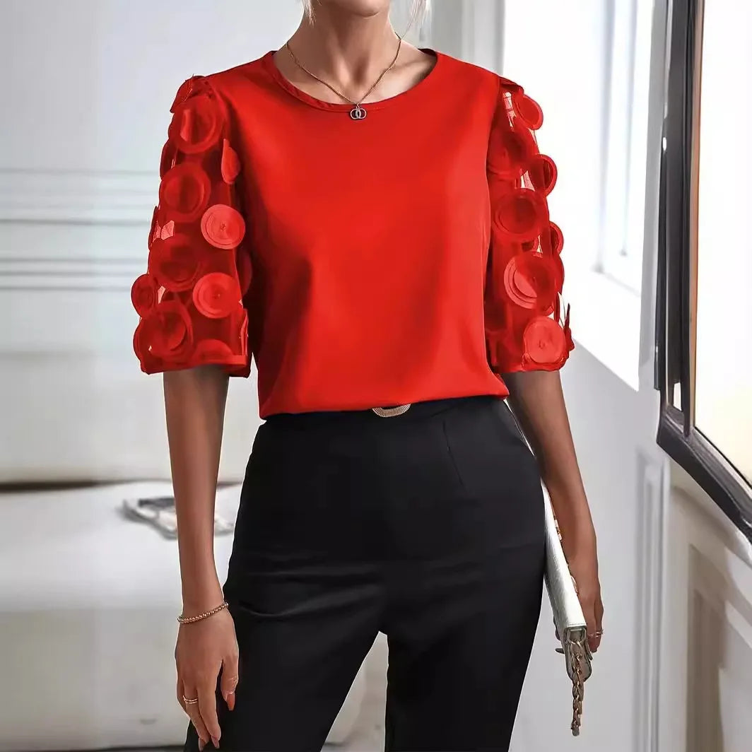 Lina | Elegante blouse met mouwen