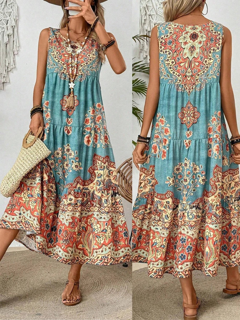 Sierra | Zomerse maxi-jurk met boho charme