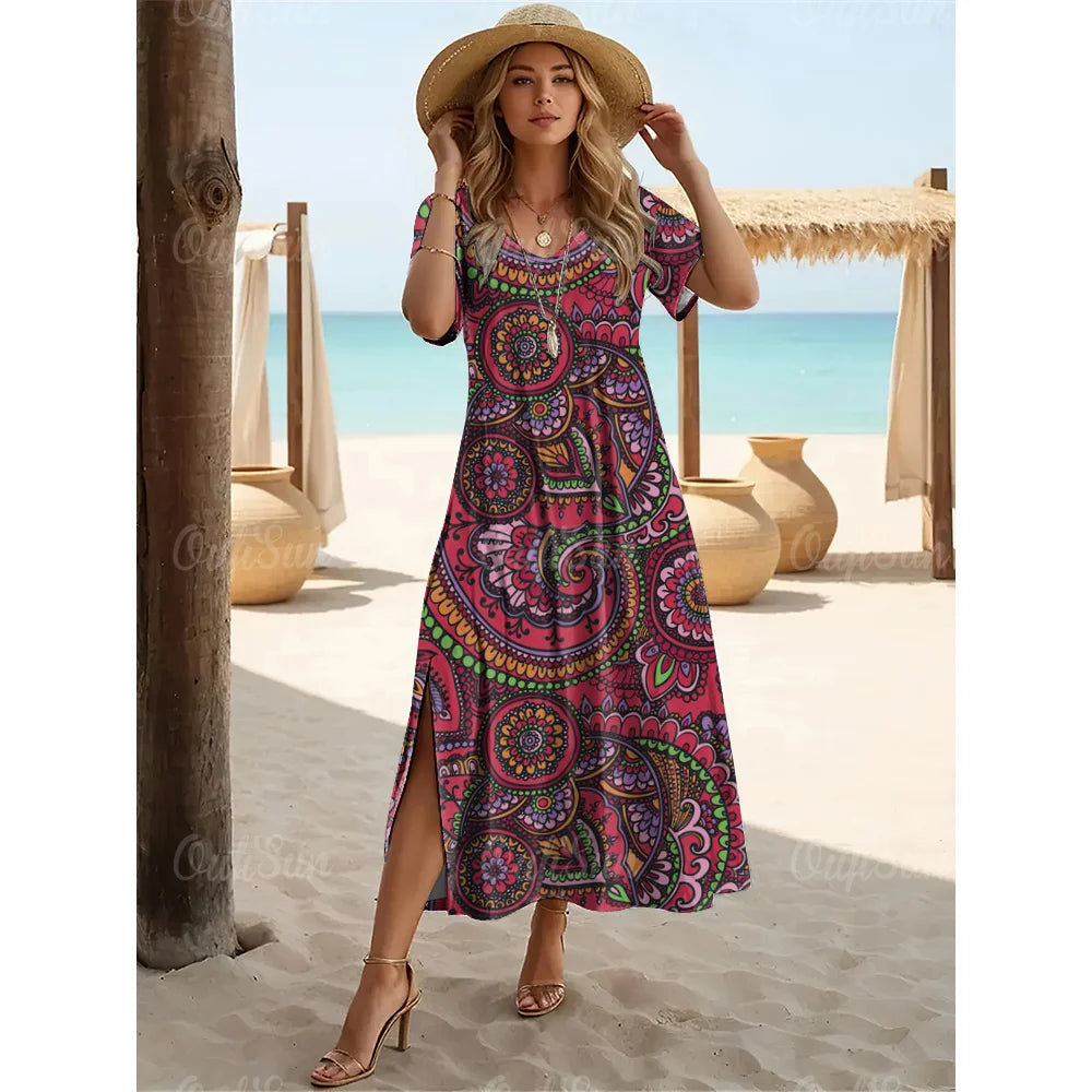 Tina | Zomerjurk met paisley print