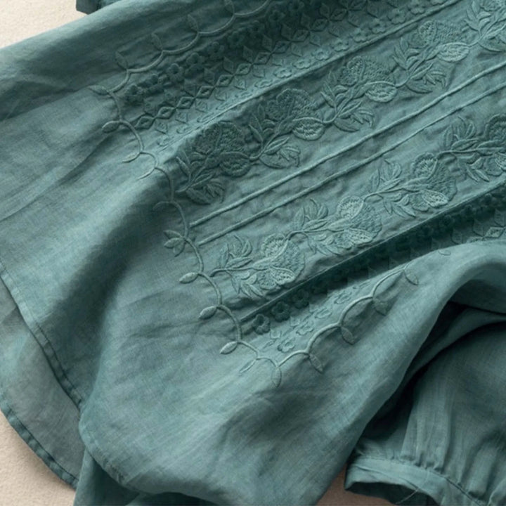 Noor | Chique blouse met linnen