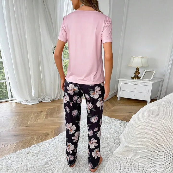 Lina | Zachte pyjama set met bloemenprint