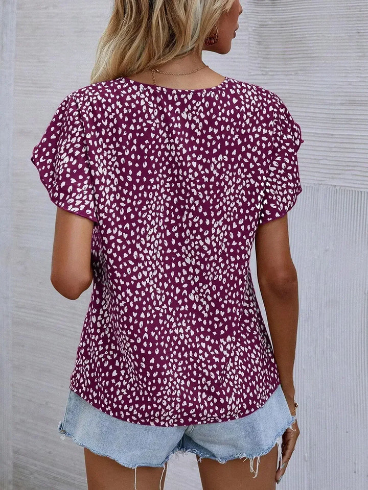 Cassidy | Chique blouse met abstracte print