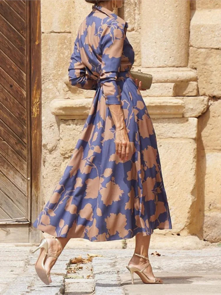 Amelie | Elegante wikkeljurk met bloemen