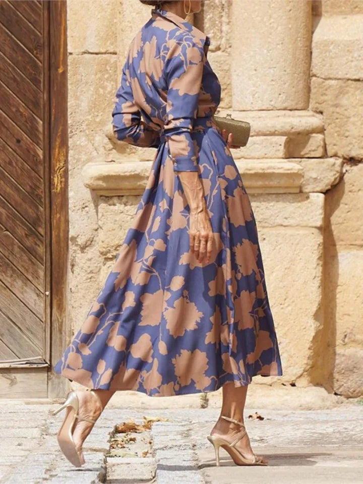 Amelie | Elegante wikkeljurk met bloemen