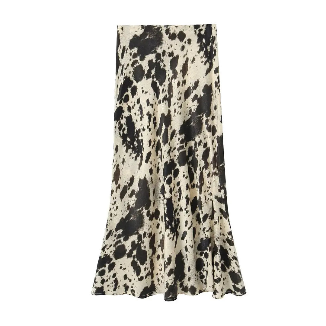 Calista | Trendy midi-rok met speelse print