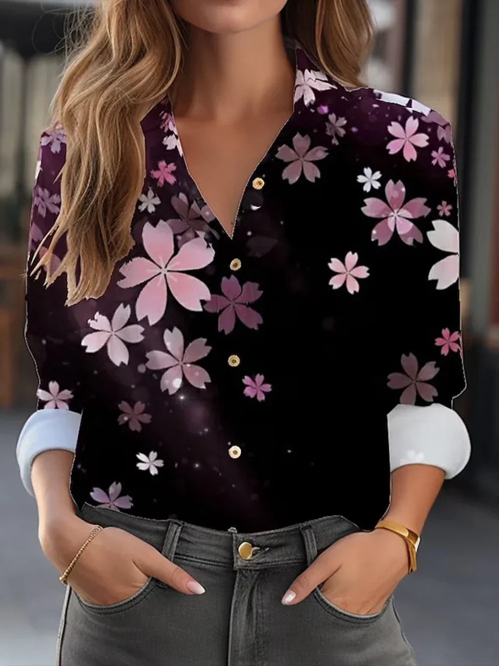 Regine | Elegante blouse met bloemenprint