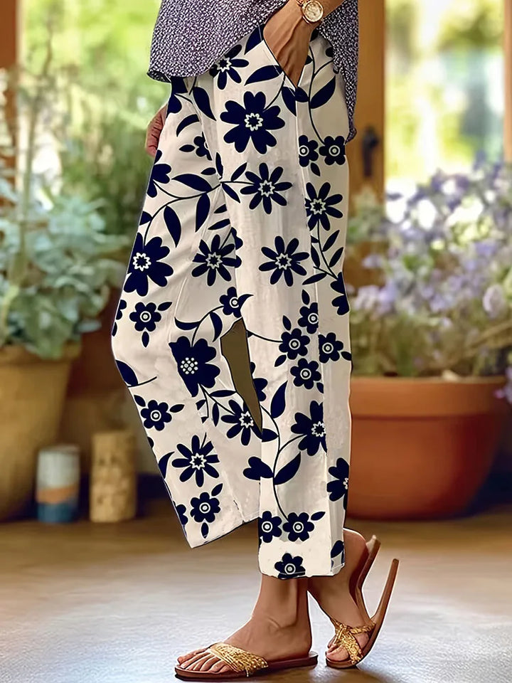 Lavina | Losse broek met stijlvolle bloemenprint