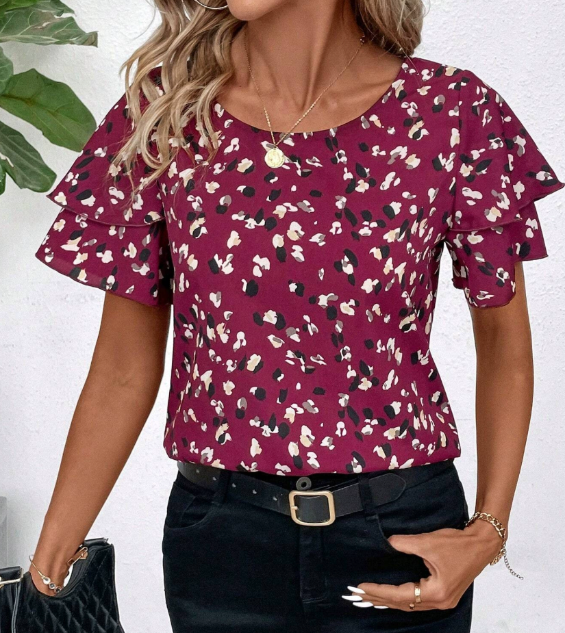 Regina | Trendy blouse met speelse ruches
