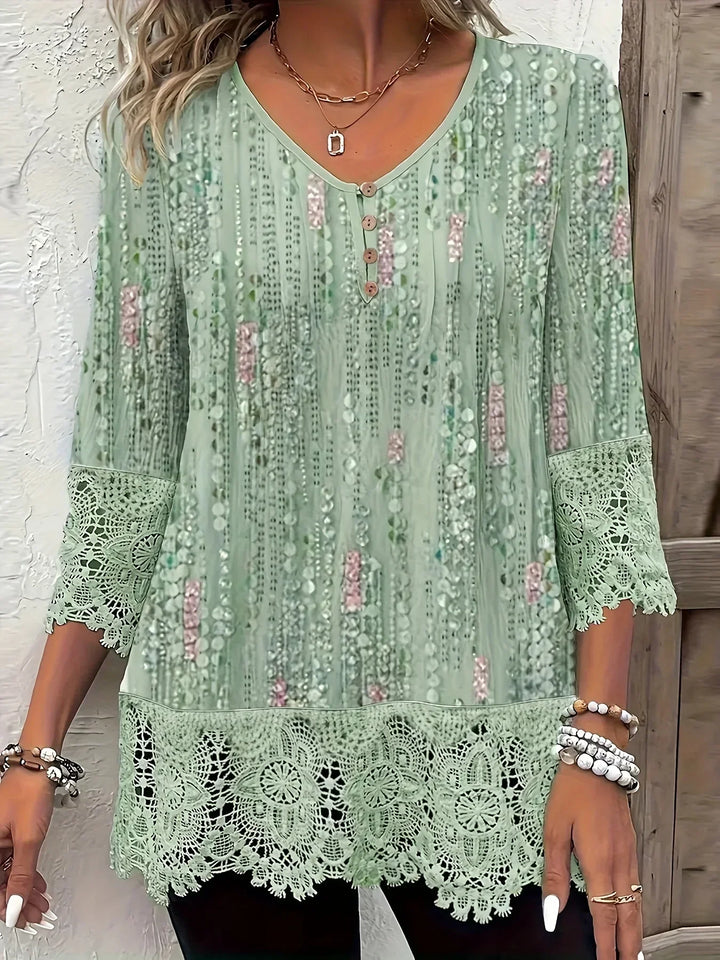 Doris | Elegante blouse met luxe kanten details