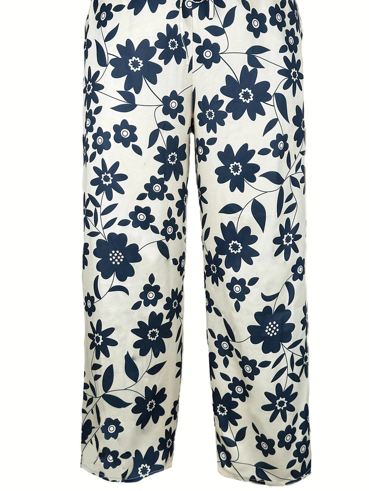 Lavina | Losse broek met stijlvolle bloemenprint