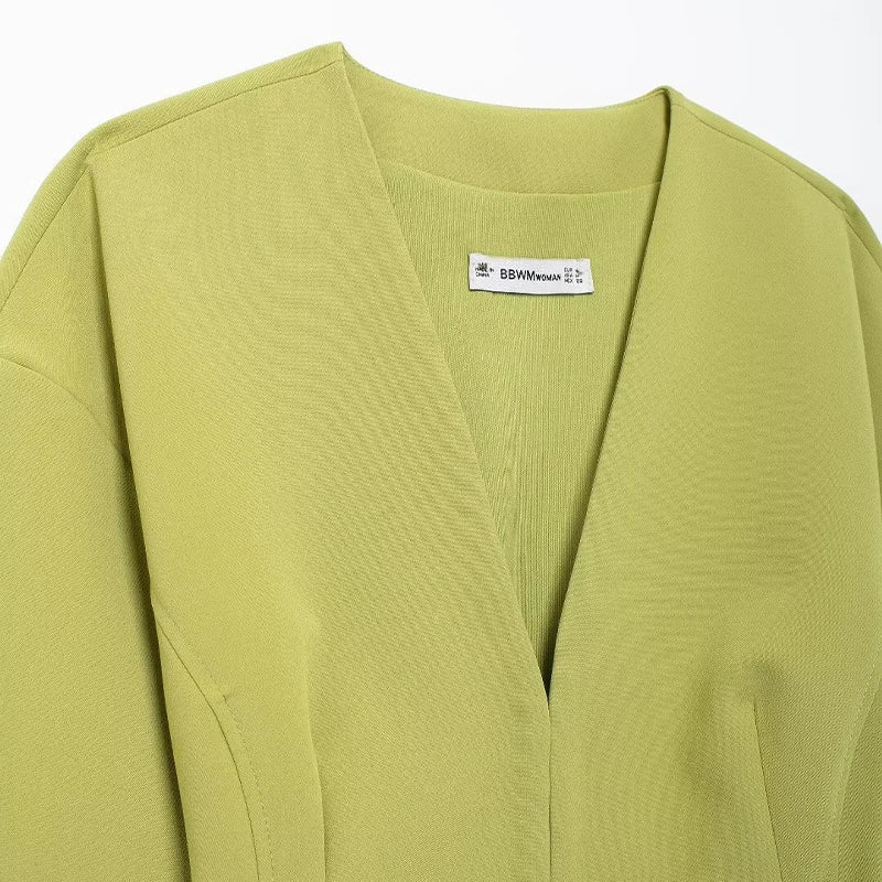 Sharon | Elegante korte blazer met riem