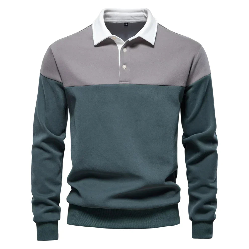 Jordan | Stylish long-sleeved polo shirt