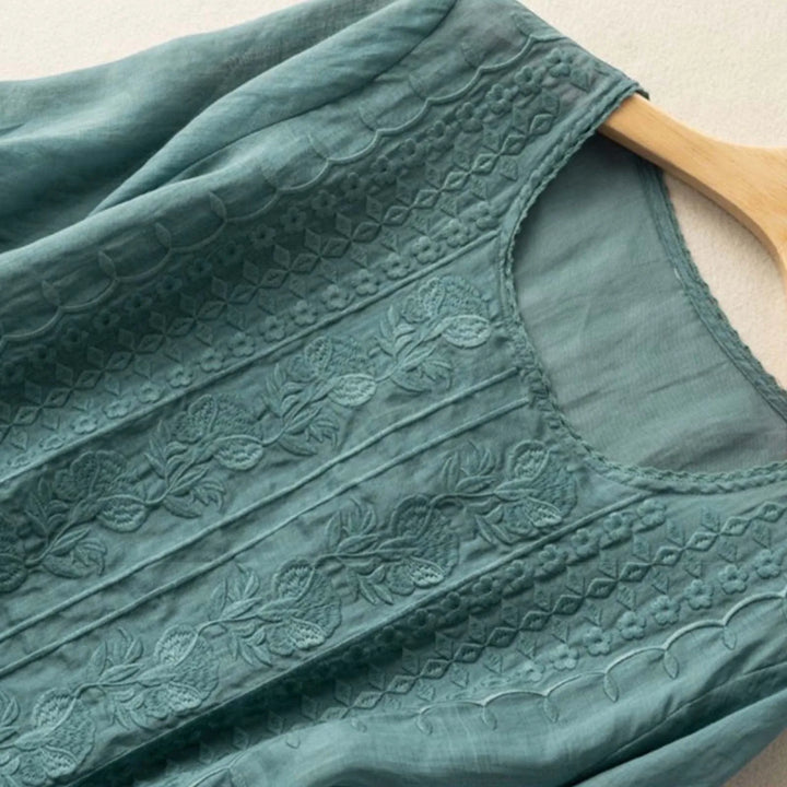 Noor | Chique blouse met linnen