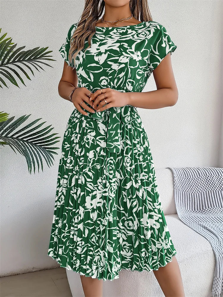 Amal | Trendy jurk met bloemenprint