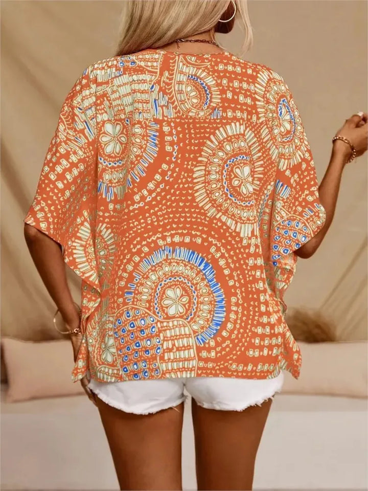 Ellaine | Boho blouse met levendige print