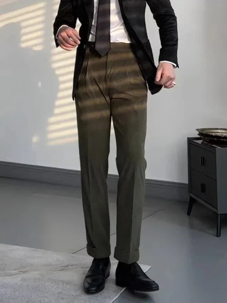 Luke | Stijlvolle corduroy herenbroek