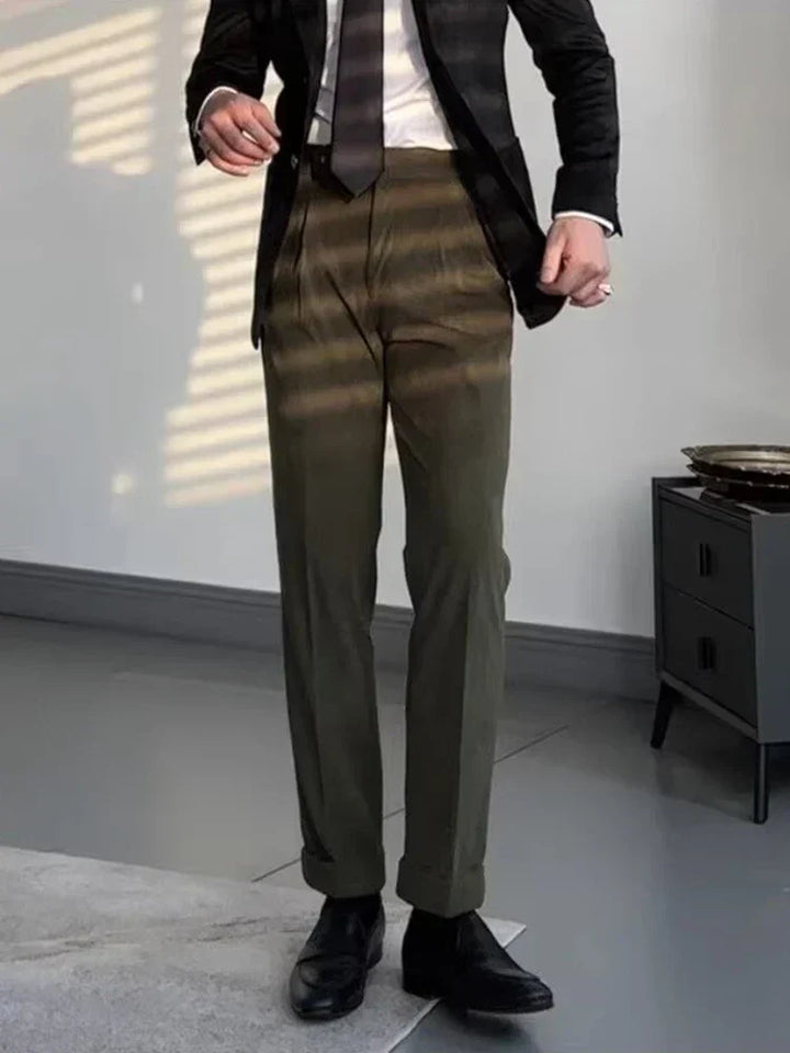 Luke | Stijlvolle corduroy herenbroek