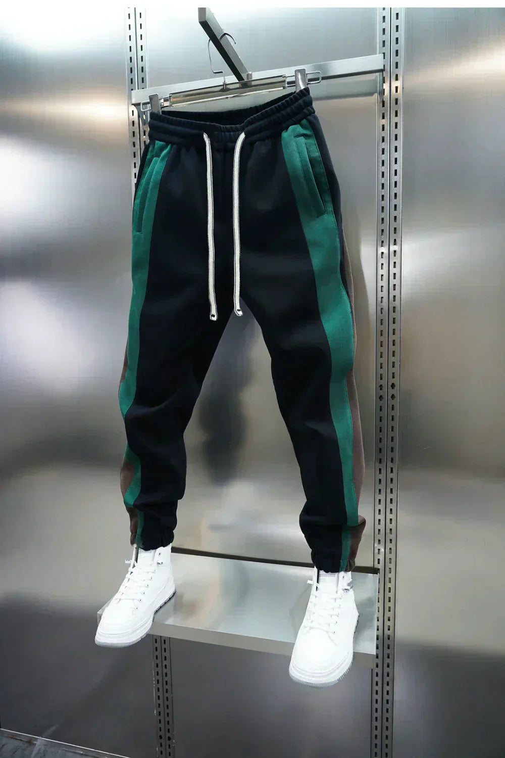 Miguel | Trendy contraststreepbroek