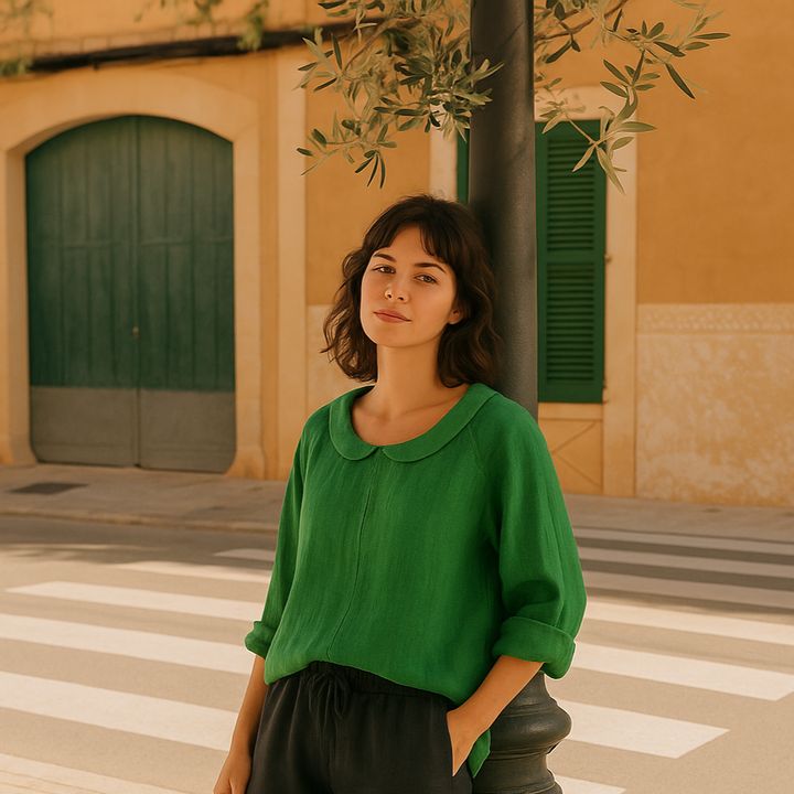 Selma | Chique blouse met linnen