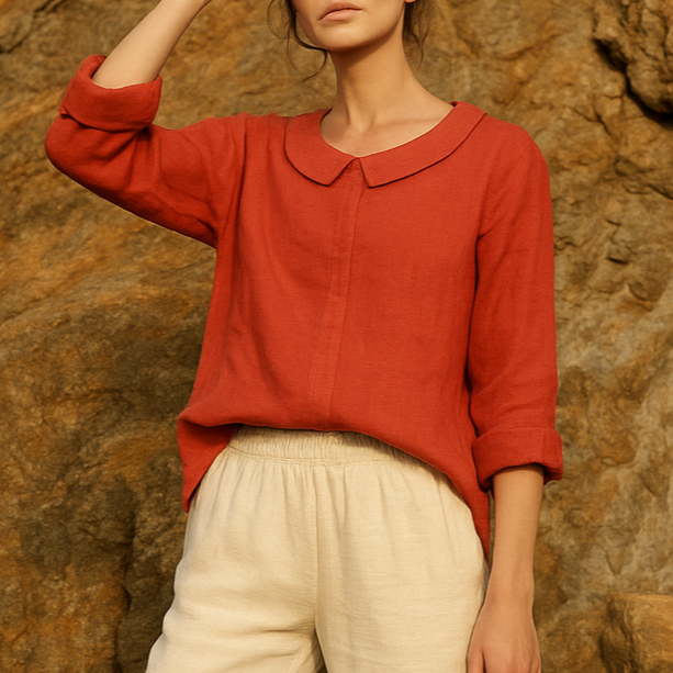 Selma | Chique blouse met linnen