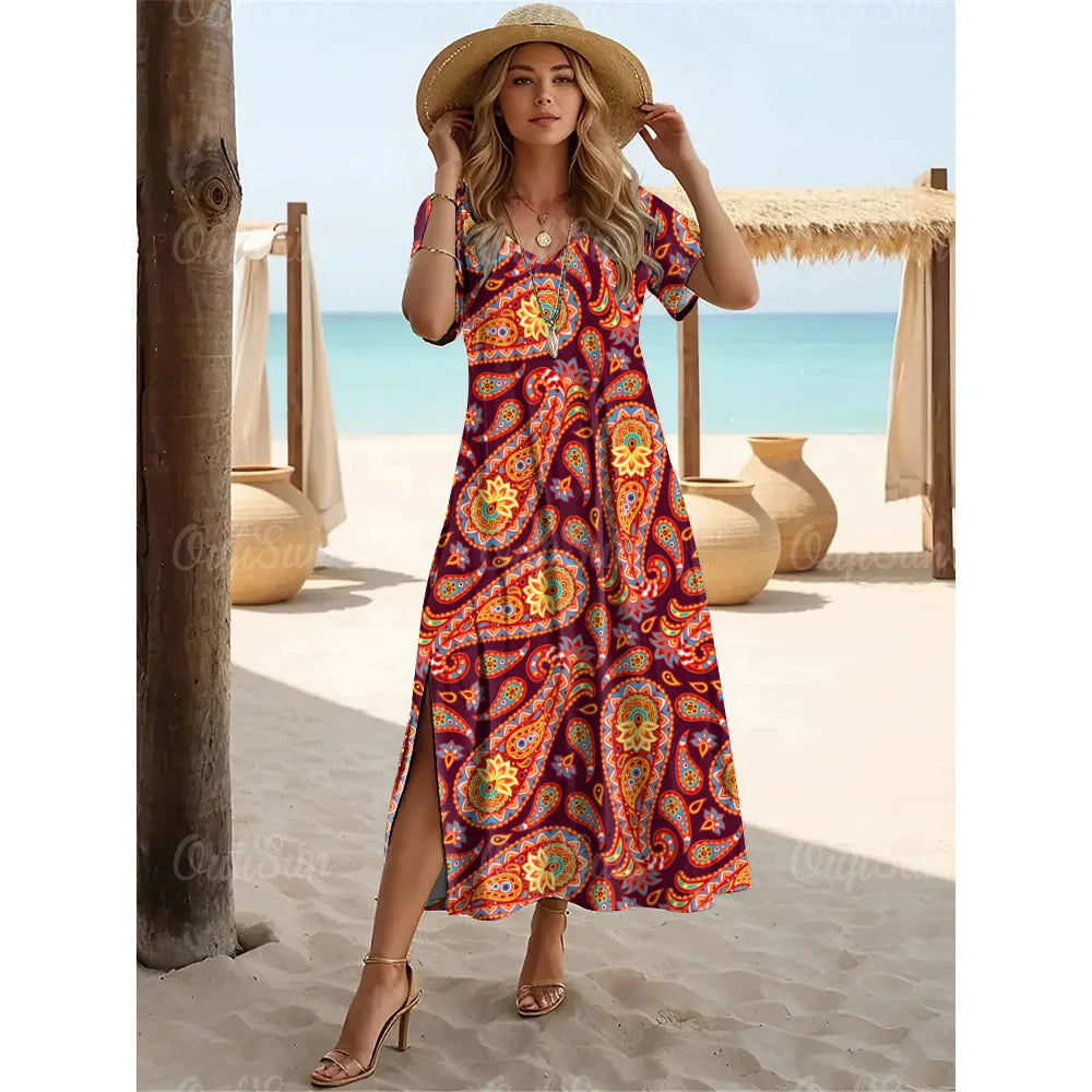 Tina | Zomerjurk met paisley print