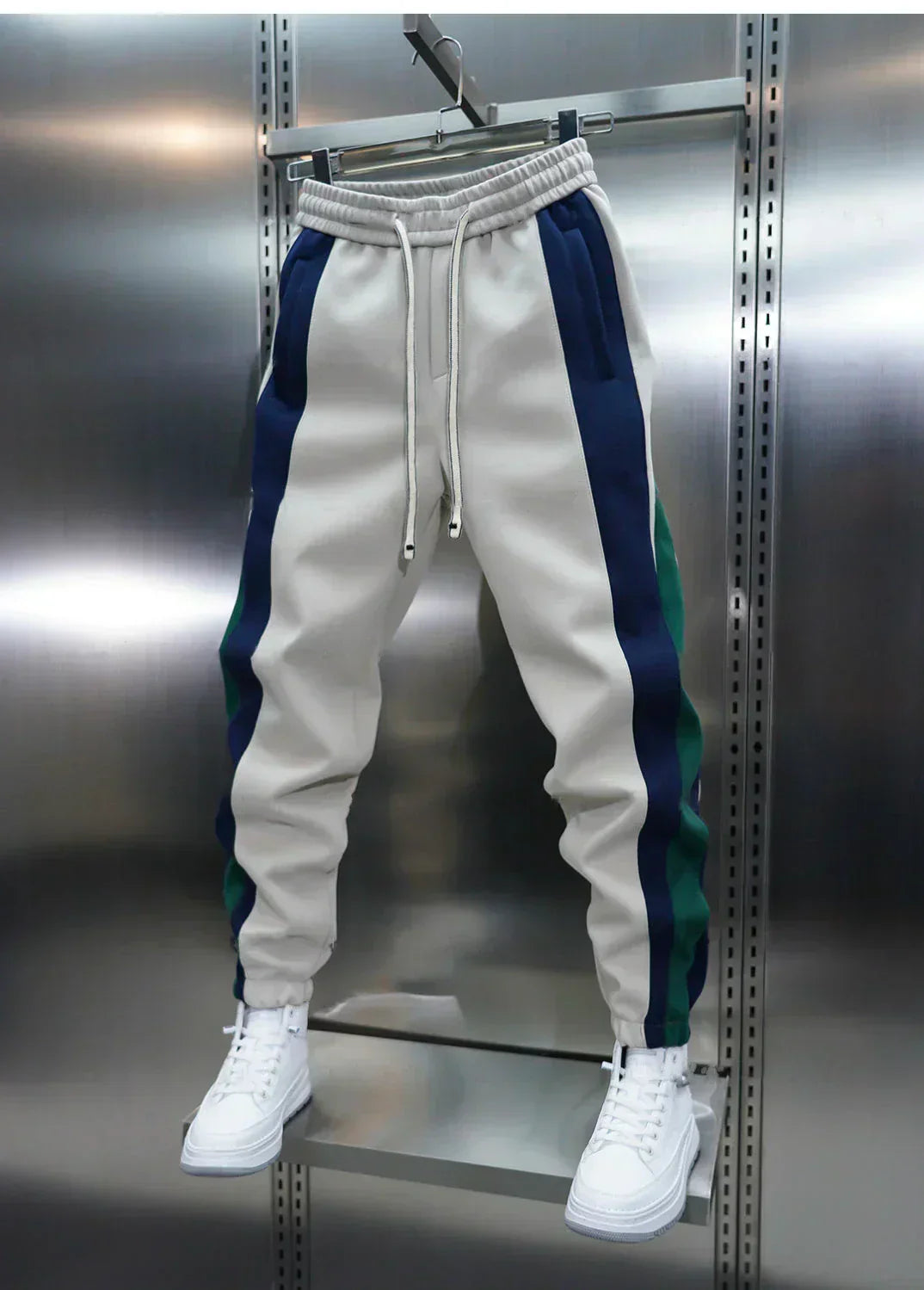 Miguel | Trendy contraststreepbroek