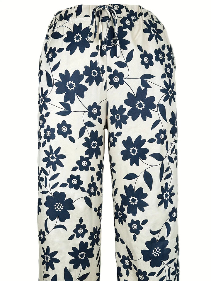 Lavina | Losse broek met stijlvolle bloemenprint