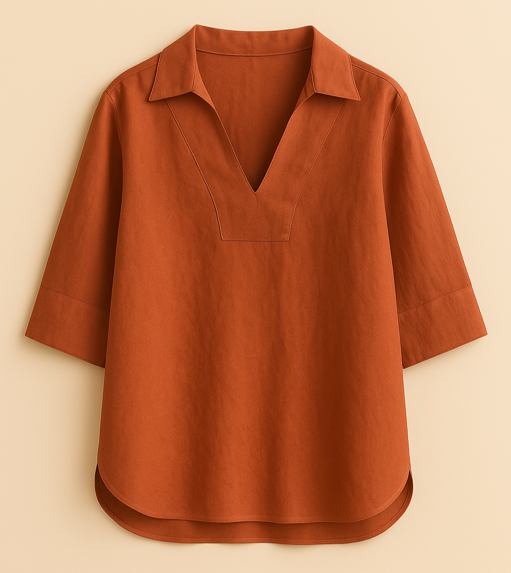 Surya | Elegante blouse met linnen