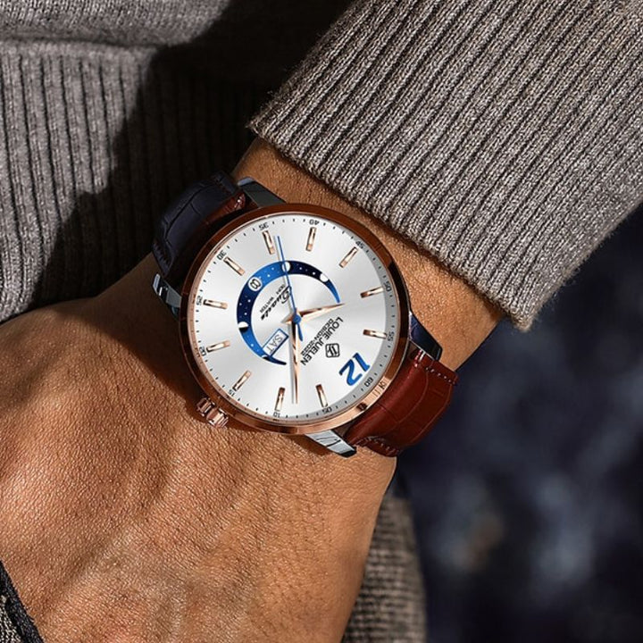 Atticus | Elegant maanfase horloge