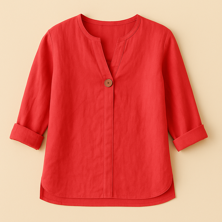 Yelena | Stijlvolle blouse met linnen