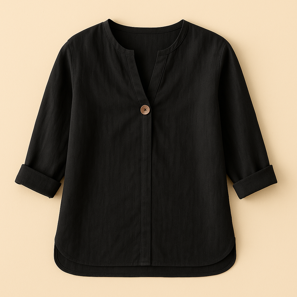 Yelena | Stijlvolle blouse met linnen