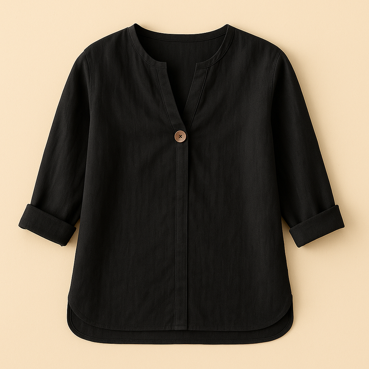 Yelena | Stijlvolle blouse met linnen