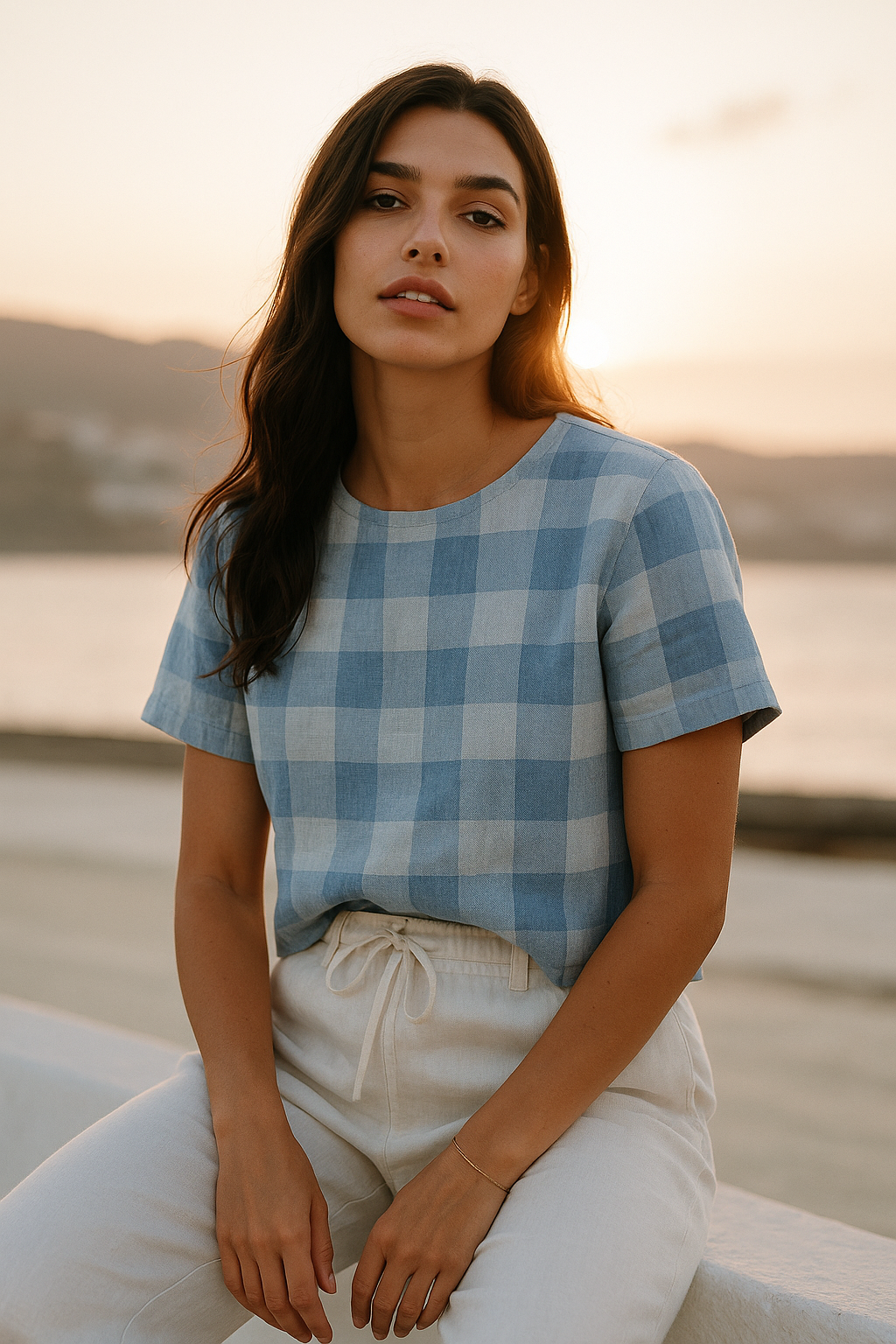 Yolanda | Chique hennepstof blouse