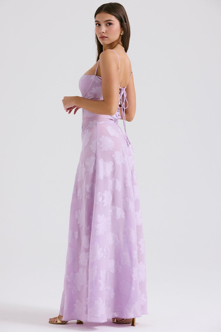 Vivienne | Elegante gebloemde maxi jurk