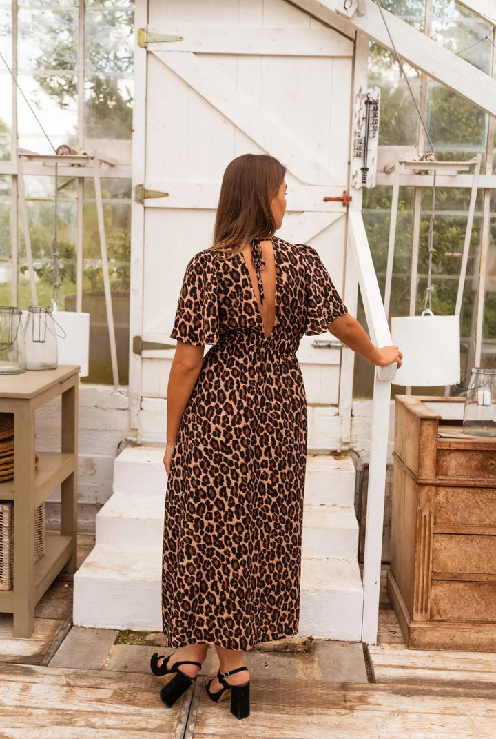 Estelle | Maxi-jurk met luipaardprint