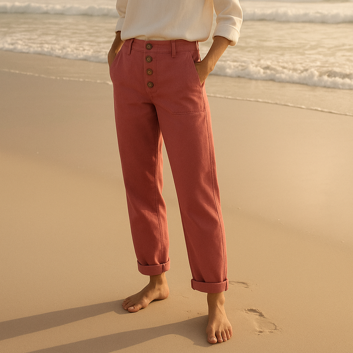 Enisa | Zomerse broek met linnen