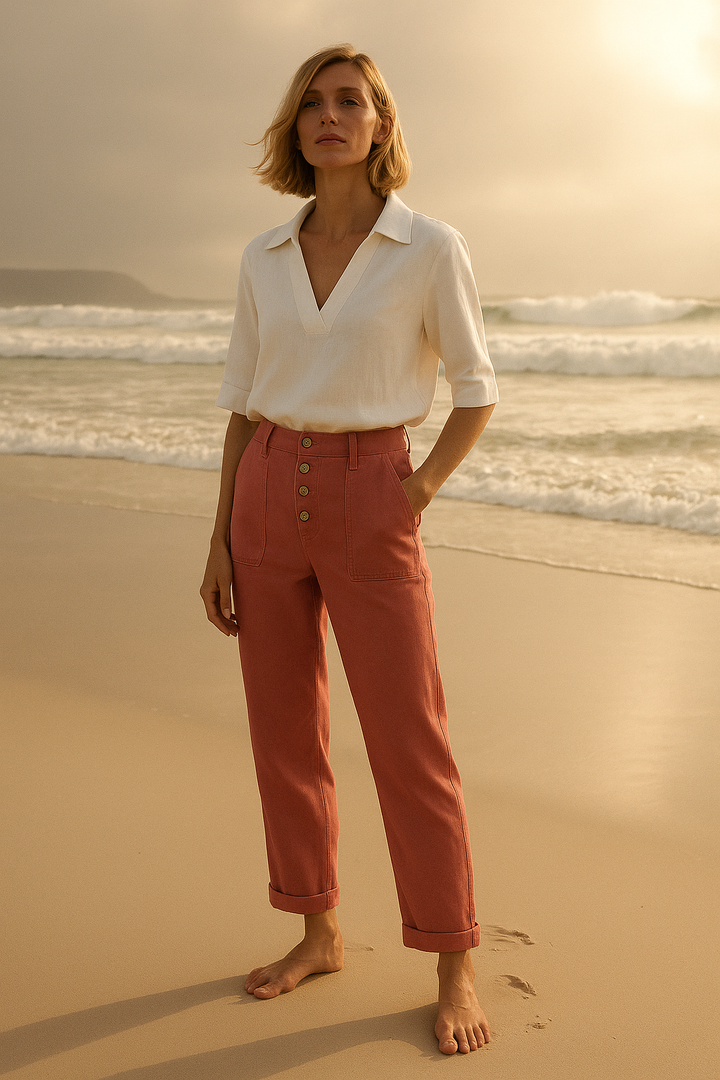 Enisa | Zomerse broek met linnen